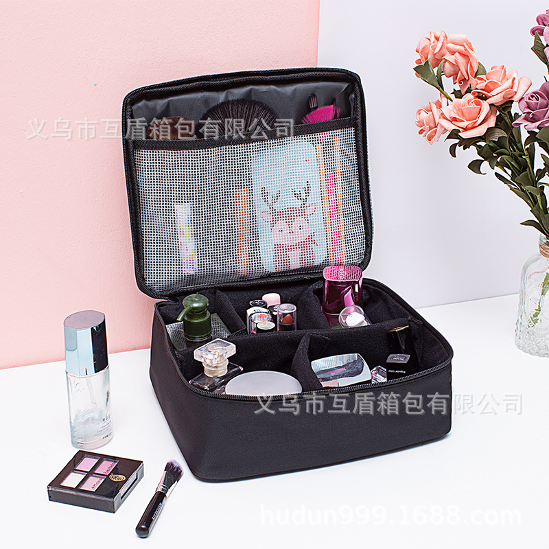 Manufacturer's in-stock Korean version large-capacity compartments cosmetic storage bags, travel portable toiletry bags, compartments storage bags details Picture