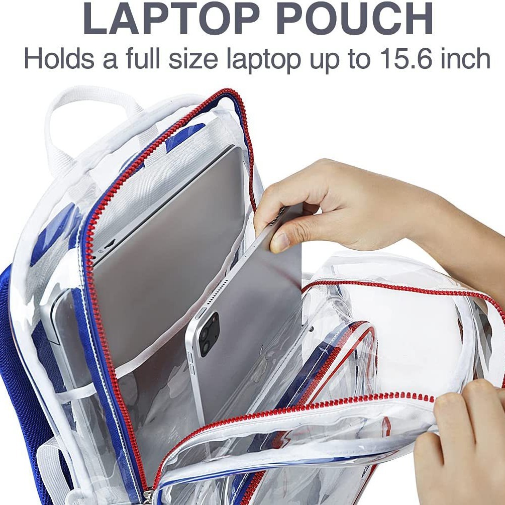 PVC outdoor travel backpack with large capacity, colorful transparent backpack with large capacity Application Scenario