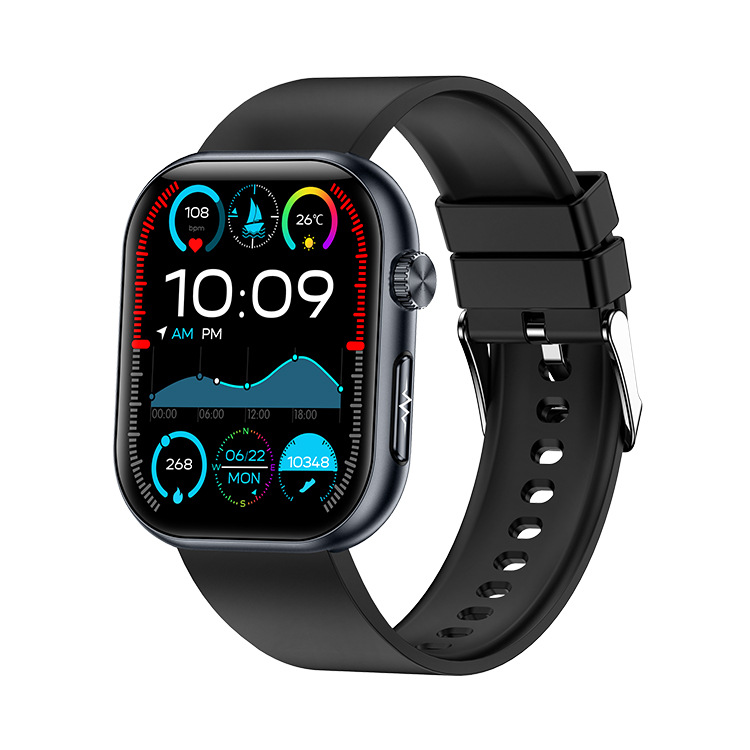 The 2025 new ET587 smartwatch features electrocardiogram, blood glucose, uric acid, body fat, true blood oxygen, micro-physical examination, NFC and Alipay full figure