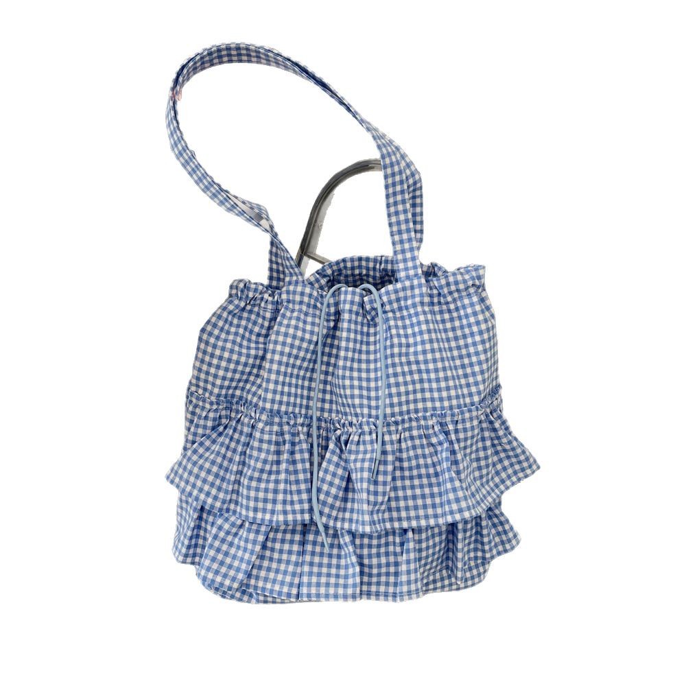 54163 Cute school-style canvas bag for women 2025 New Korean large-capacity lace tote bag Item Picture
