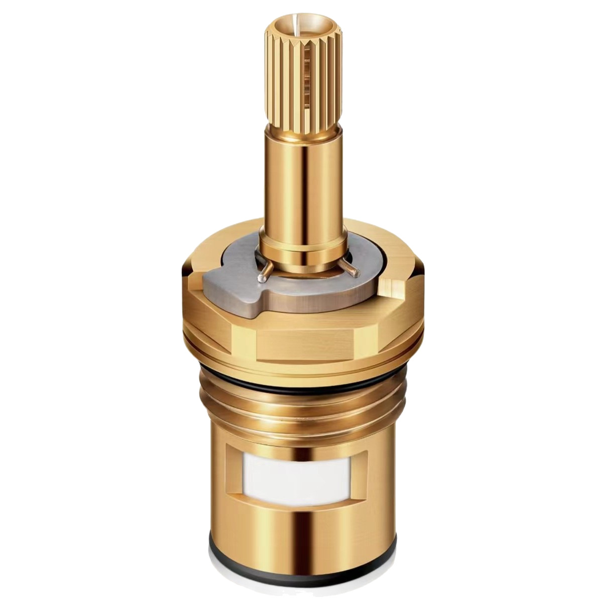 Brass hot water faucet, ceramic valve core, universal all-copper valve core, hot water high-temperature resistant faucet, quick-opening copper accessories Item Picture