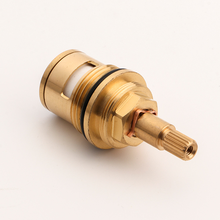 Wholesale G3/4 high-flow copper main body cold and hot water valve core quick-opening valve core ceramic plate faucet accessories Specification drawing