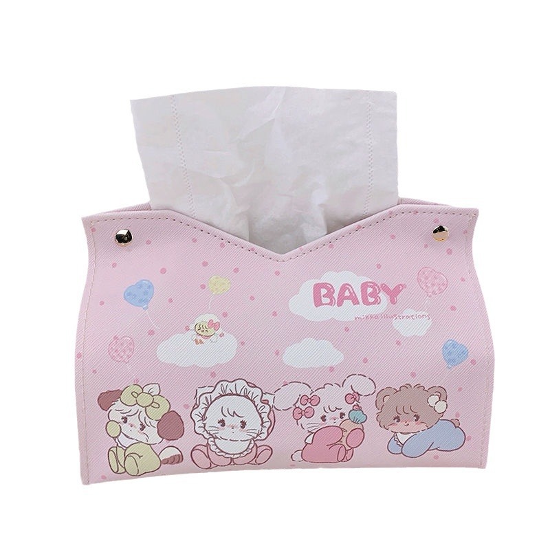 The new Ailun tissue box with a high-end feel is an ins home living room desktop creative napkin box Item Picture