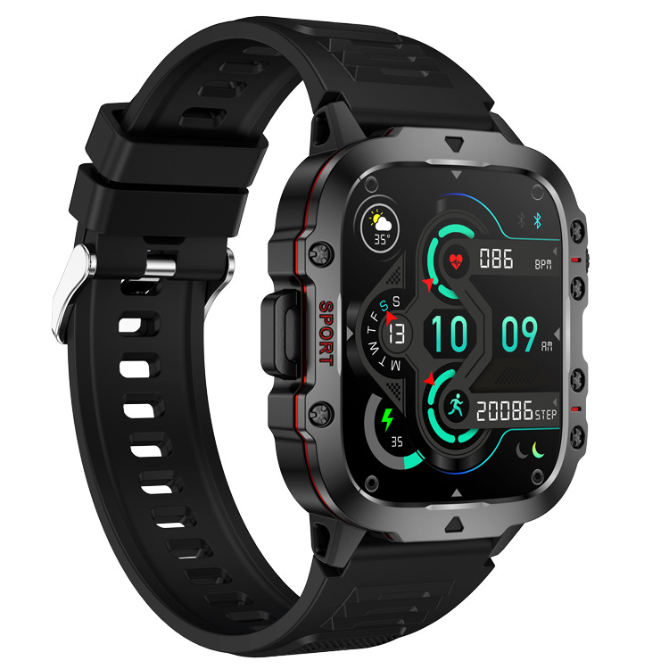 The 2025 new QX11 smartwatch features a sports, outdoor, Bluetooth, call, cross-border, three-proof, heart rate and blood oxygen encoder Specification drawing
