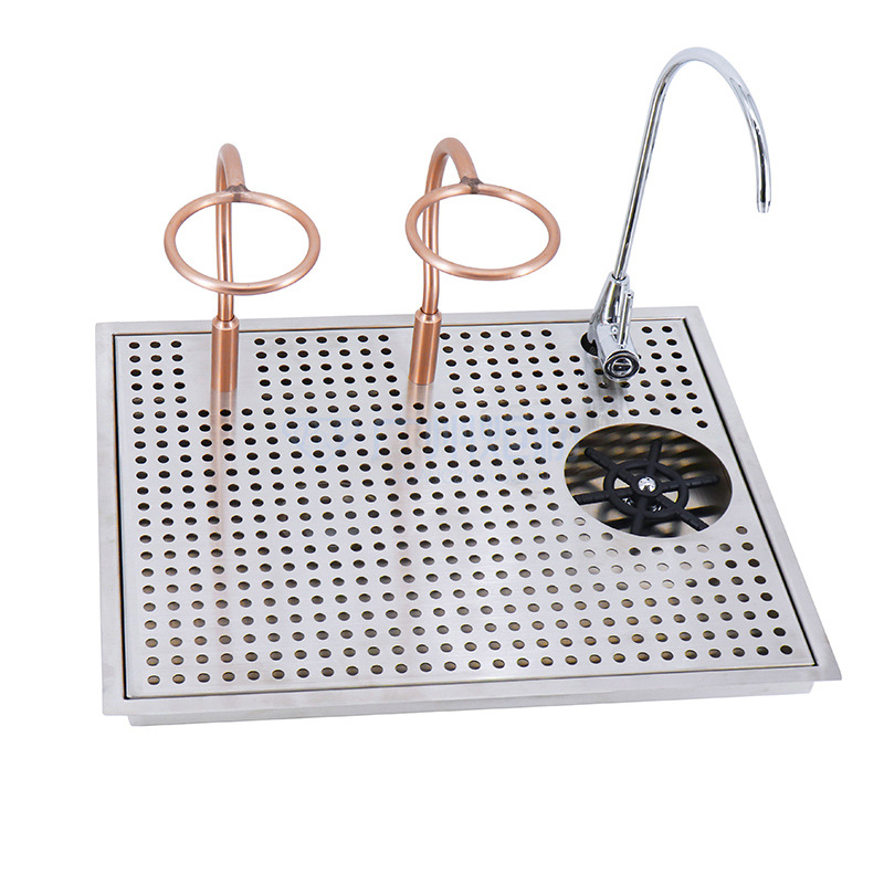 Coffee shop hand-brewed coffee operation counter, commercial milk tea shop cleaner, water purifier, cup pusher, faucet, cup holder details Picture