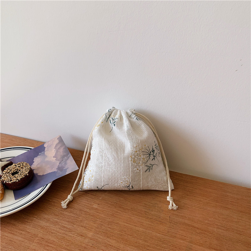 01121 Wholesale cotton bags, travel dust-proof drawstring bags, diy drawstring bags, home cotton and linen storage bags Item Picture