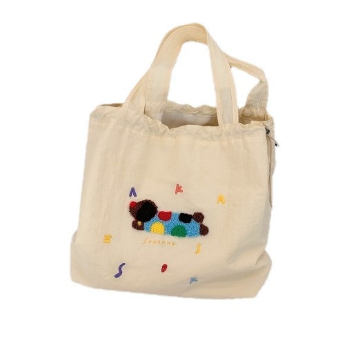 4931 Korean version Instagram cute and versatile single-shoulder bag, travel canvas bag, large capacity student commuting bag for classes, women Item Picture