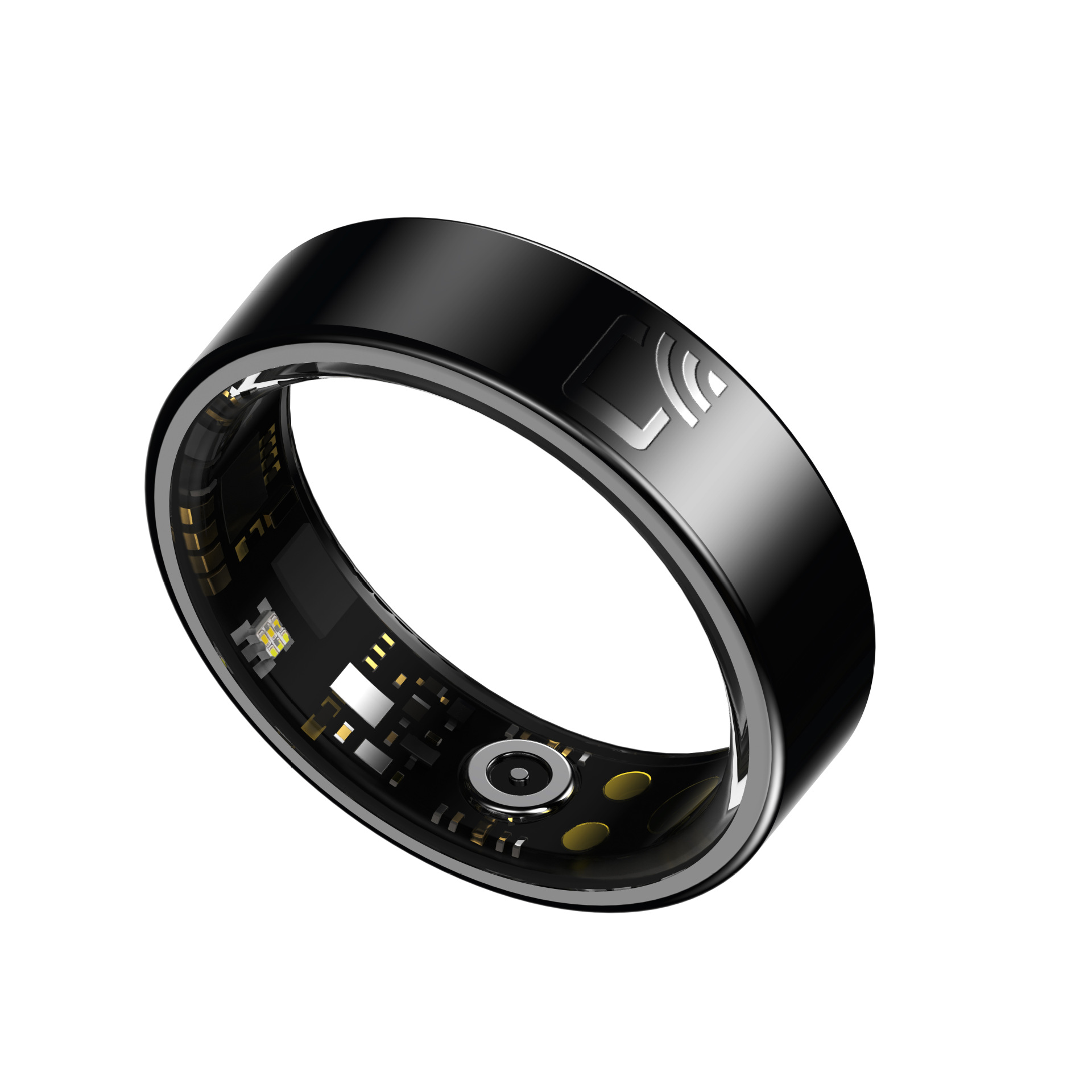 The new cross-border heart rate, blood oxygen, exercise, health and sleep automatic monitoring R20 ceramic smart ring with NFC access control details Picture