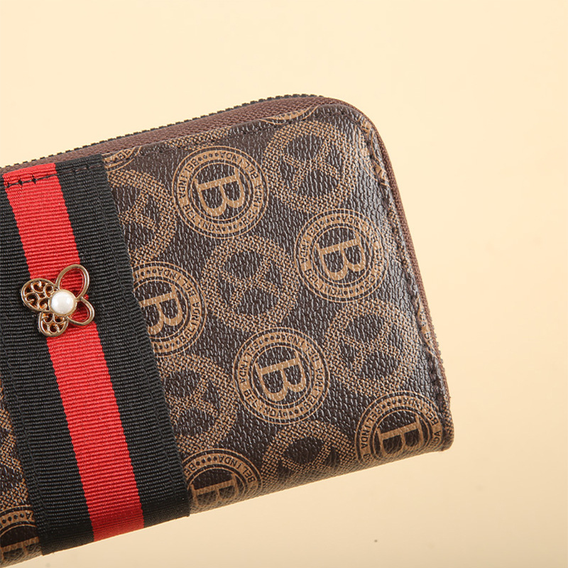 New fashionable women's long large-capacity card bag clutch bag, simple and multi-functional fashionable women's bag, long bag Specification drawing