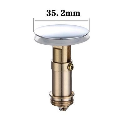 Washbasin all-copper bouncing core drain accessory, leak-proof plug, mechanism, washbasin and washbasin bouncing cover, universal type Specification drawing