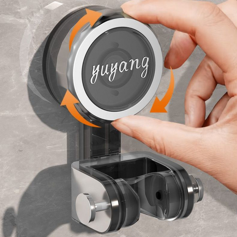 Non-drilling suction cup showerhead stand, universal rotating adjustable showerhead, bathroom base, cross-border Specification drawing