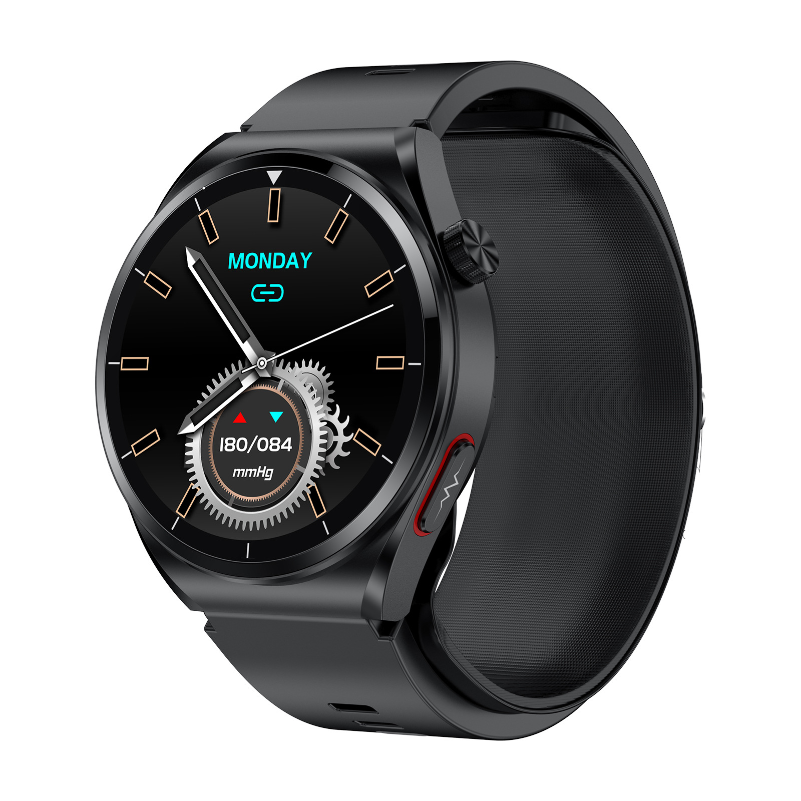 The 2025 new S22 smartwatch is equipped with an air pump and an airbag type for precise voice announcement of true blood pressure, ECG, blood sugar and uric acid details Picture