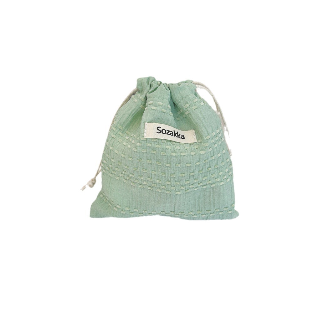 43222 Cute drawstring storage bag, summer fresh Little cloth bag, Miscellaneous opening, red envelope, loose change, travel sorting bag Item Picture