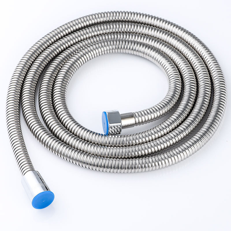 1.5-meter 2 shower tube, showerhead hose, metal stainless steel double-lock encrypted water heater nozzle, spring paper box details Picture