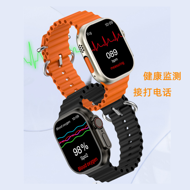 Factory direct sales, foreign trade health massage watches, heart rate monitoring, exercise step recording, Bluetooth EMS pulse therapy wristbands Item Picture