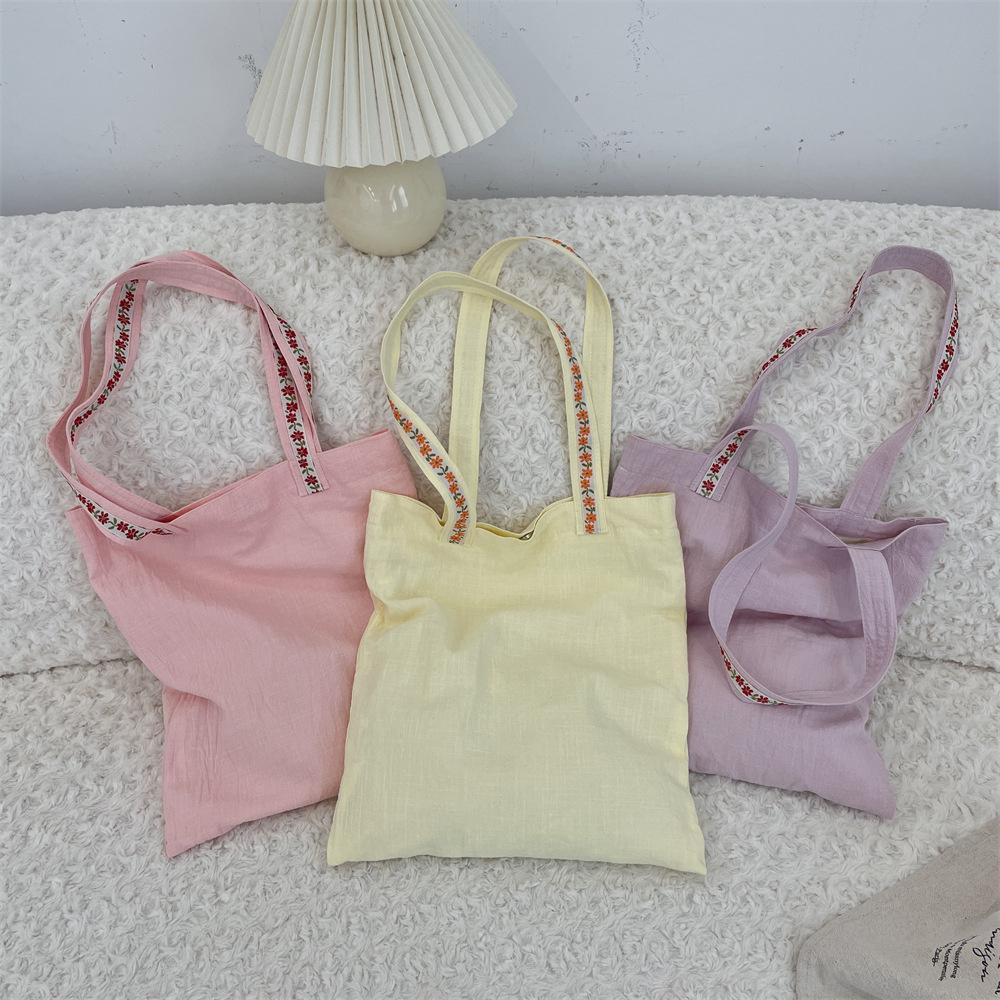 54182 Tote Bag for Women, 2025 New style flower patchwork large-capacity handbag, single-shoulder bag for commuting to school Specification drawing