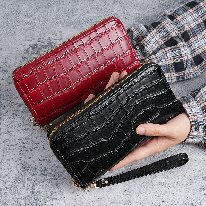 New style of lady 's wallet long korean-style single zipper multi-slot student wallet phone case handbags Specification drawing