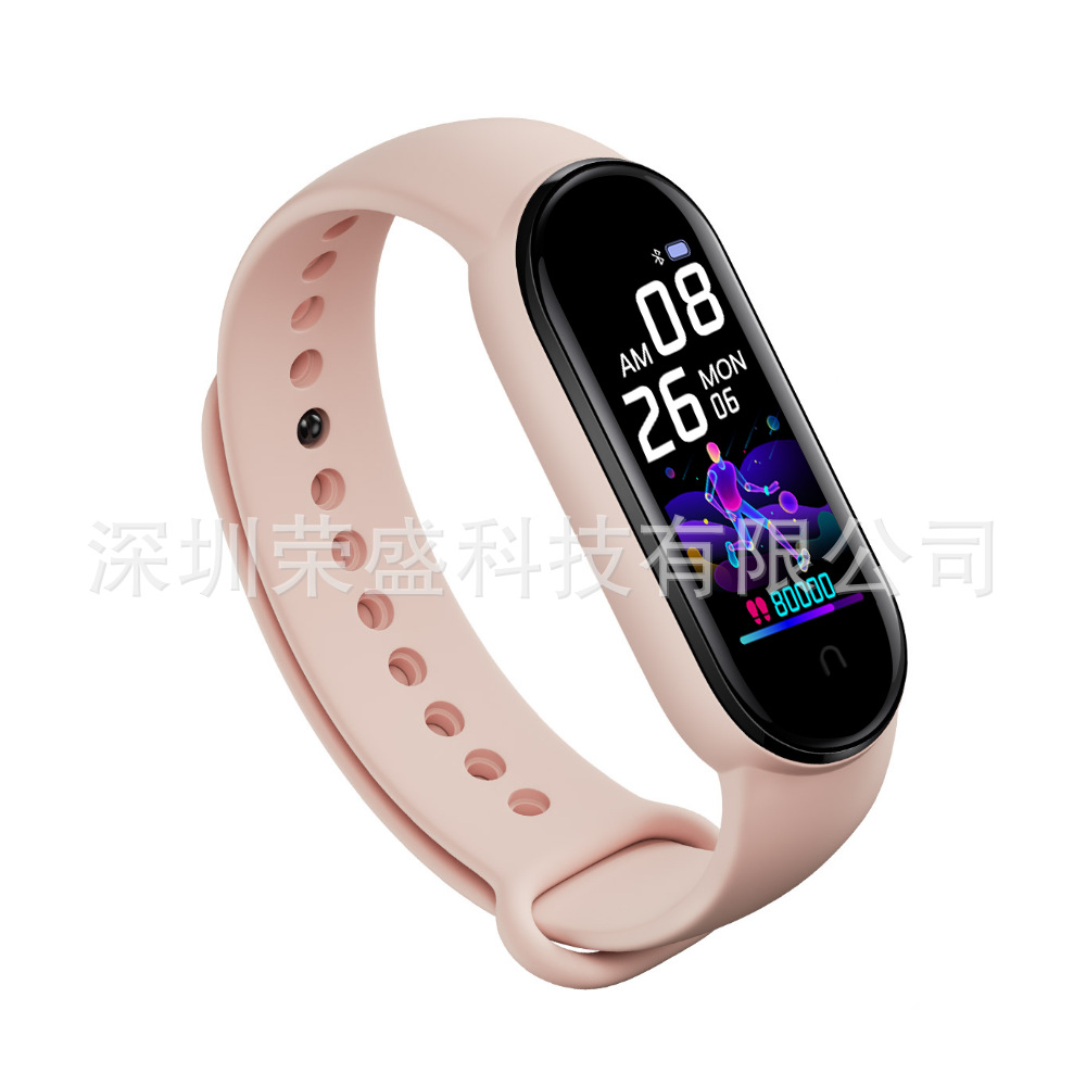 M5 Smart bracelet Heart rate and blood pressure Bluetooth exercise step counter reminder Smart bracelet magnetic Cable Charging Factory gift Application Scenario