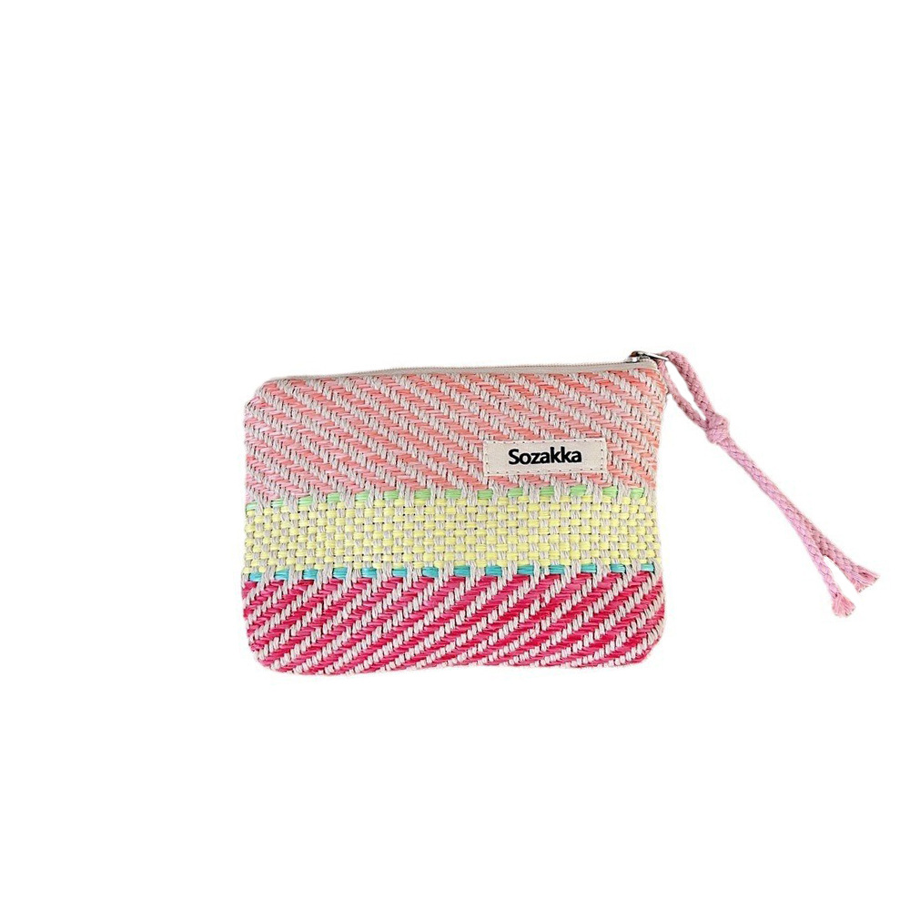 44285 ins niche color-blocking striped makeup bag, skin care product storage bag, inner liner bag, touch-up small makeup bag Item Picture