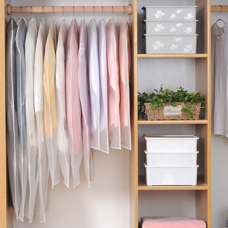 Clothing dust covers, bulk hanging type overcoat dust bags, household transparent clothing hanging bags, dust-proof suit covers full figure