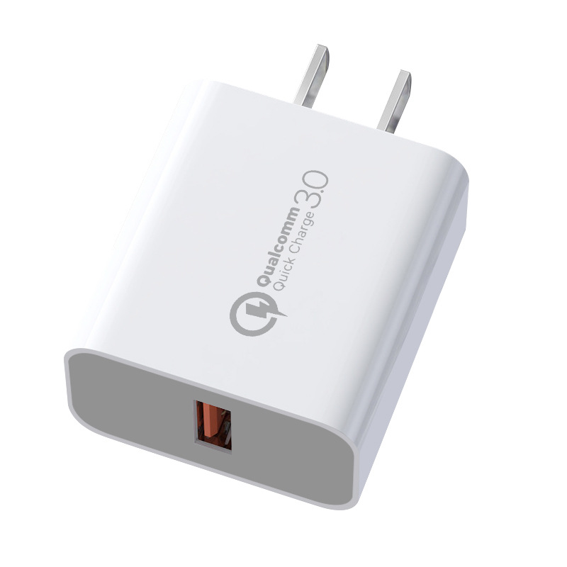QC3.0 fast charging charger with 3C certification, 5V3A fast charging head, 18W high-power mobile phone charging head manufacturer in stock Item Picture