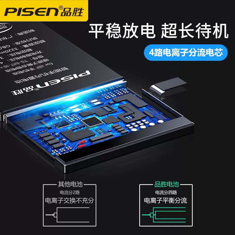 The genuine large-capacity battery of the OnePlus 8Pro, 7 Pro, 9Pro and 8T from Pisen ensures long-lasting battery life Application Scenario