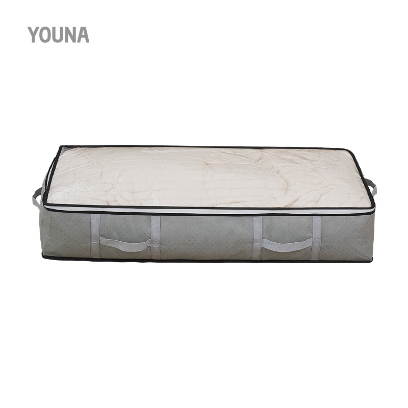 Cross-border full-window non-woven fabric bed bottom storage bags, large-capacity wardrobe, cotton quilts, clothing storage, moisture-proof wholesale Application Scenario