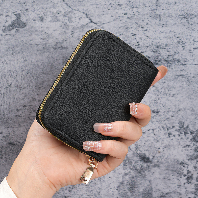 Men's multi-position anti-demagnetization driver's license document bag wallet, women's bank card pocket change driver's license wallet details Picture