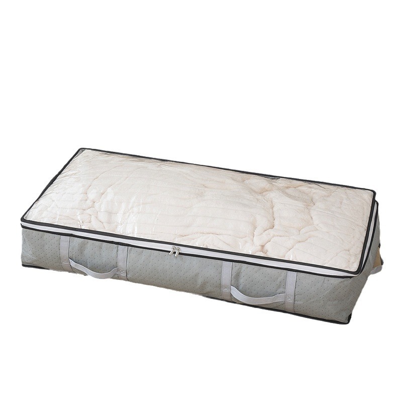 Cross-border full-window non-woven fabric bed bottom storage bags, large-capacity wardrobe, cotton quilts, clothing storage, moisture-proof wholesale Item Picture