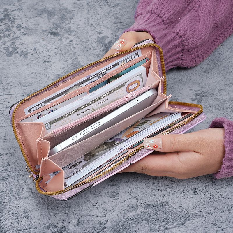 2024 New style clutch for women, long zipper, multi-functional and versatile wallet, ins style, large capacity mobile phone wallet details Picture