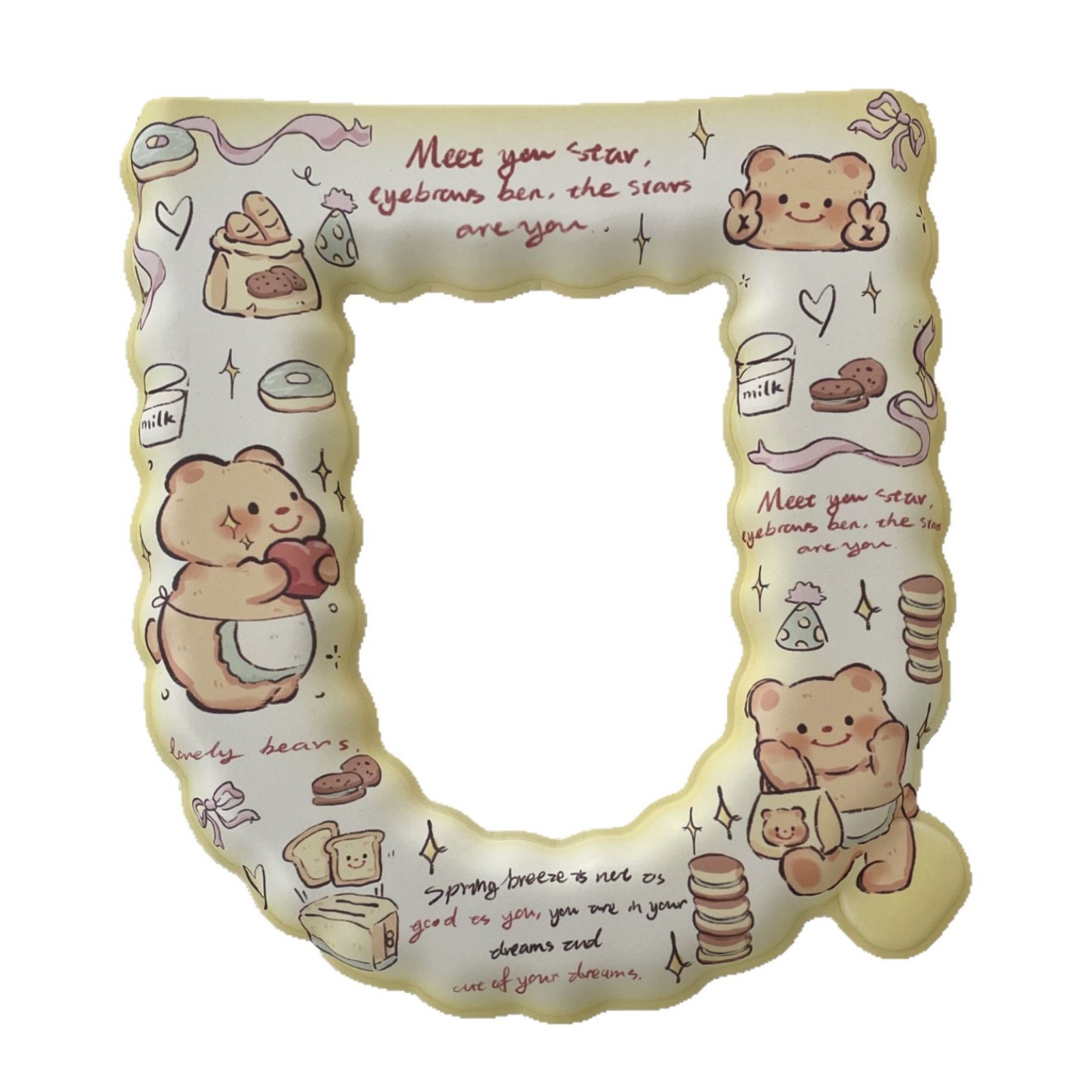 Original lace toilet seat cushion, suitable for all seasons, cute cartoon, high appearance level, waterproof adhesive summer toilet seat cushion Item Picture