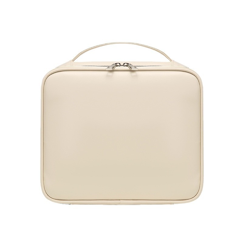 Korean InS-style large-capacity makeup bag, high appearance level makeup box, high-end feel, women's portable storage bag with compartments Item Picture