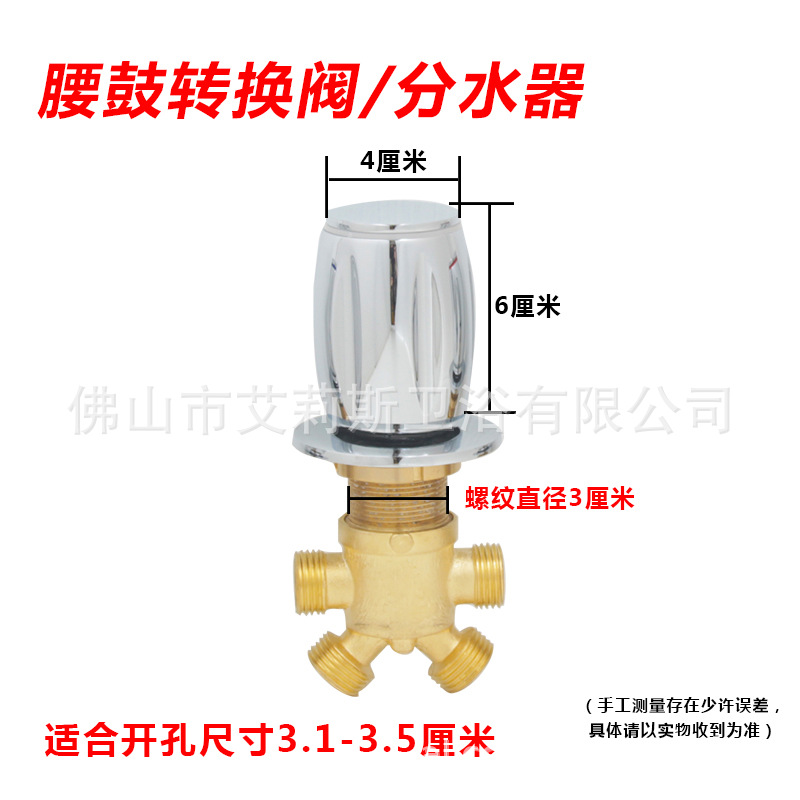 Bathtub side split massage, hot and cold water faucet mixing valve, water distributor switch conversion, shampoo bed, baby bathtub Application Scenario