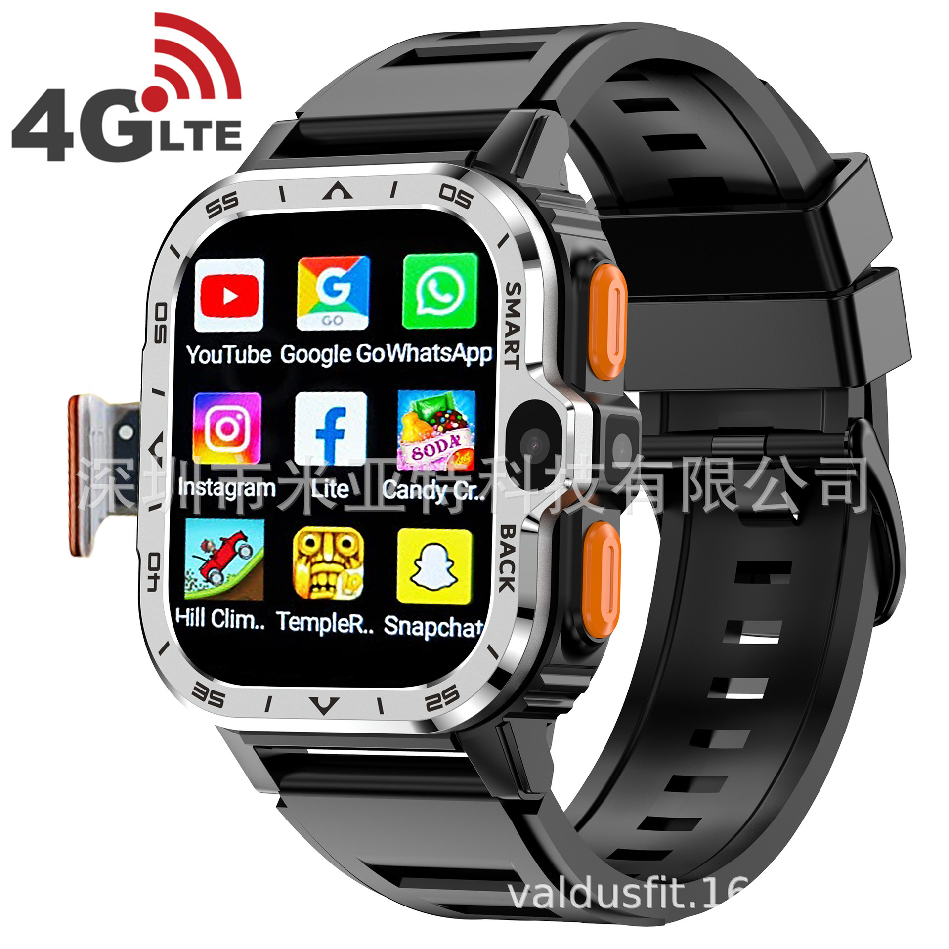 PGD WATCH Cross-border new Bluetooth smart call 4G watch Heart rate, blood oxygen and blood pressure measurement fitness bracelet full figure