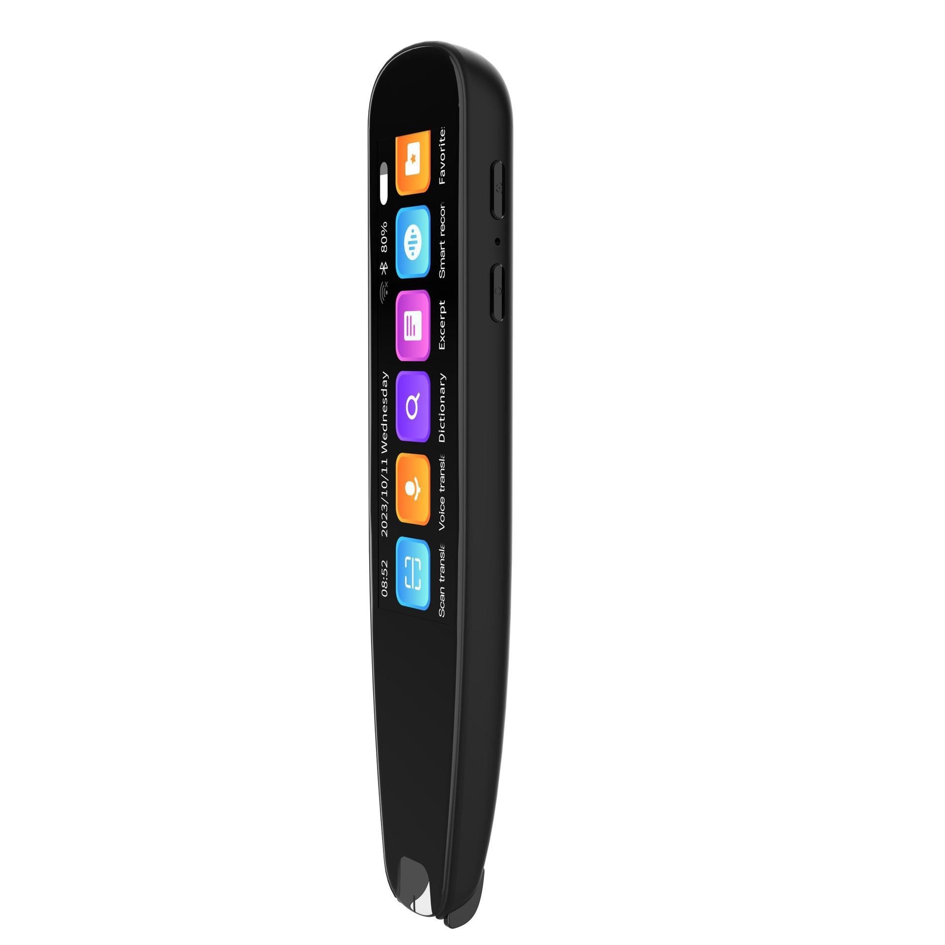 Cross-border best-selling exquisite offline scanning translation pen, dictionary pen, translation pen, voice 134 languages, English, Arabic Specification drawing