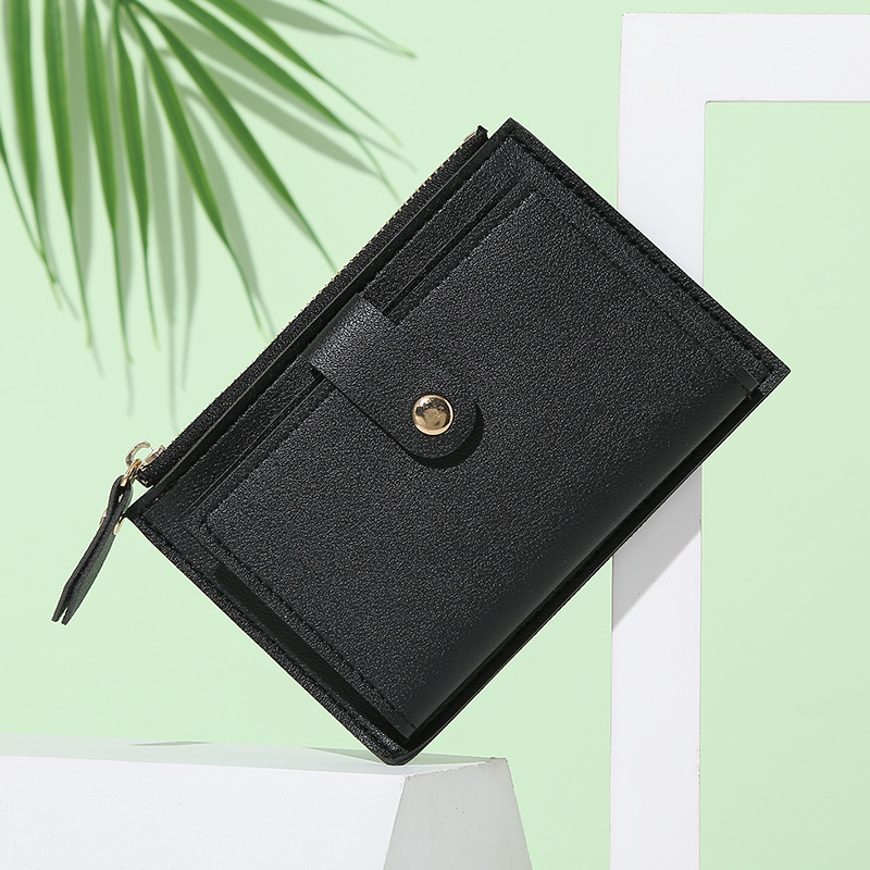 New women's wallet, short summer wallet, thin, cute and simple, student coin purse, women's niche design, LOGO Specification drawing