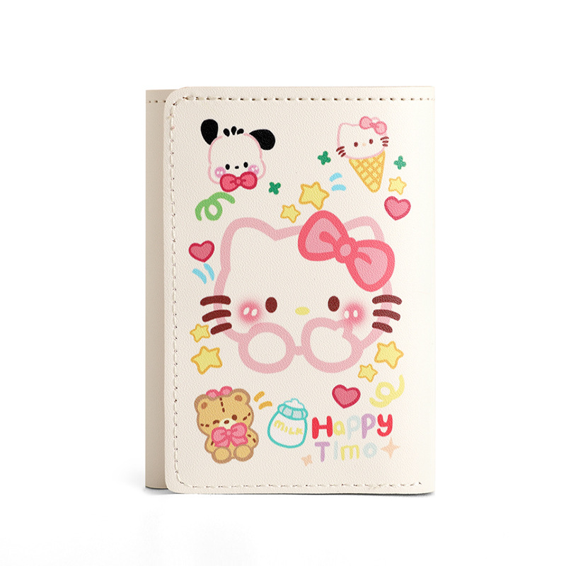 2024 New Cartoon Wallet for Women, Kuromeile Pacha, short and cute student driver's license card holder Item Picture