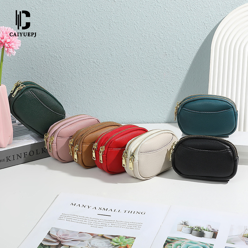 Cross-border style, simple and fashionable Korean-style small bag for women, new versatile ins hand-held small square bag, double layer coin purse details Picture