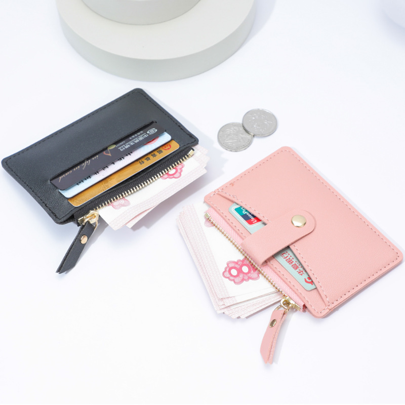 New niche design card bag, coin purse, multi-slot wallet, women's Instagram, candy color, fresh and clean, wholesale, logo order details Picture