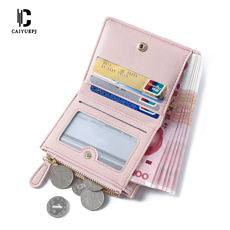 Cross-border foreign trade wallet, simple wallet, ladies' small wallet, fashionable short style, ins simple mini coin purse Application Scenario