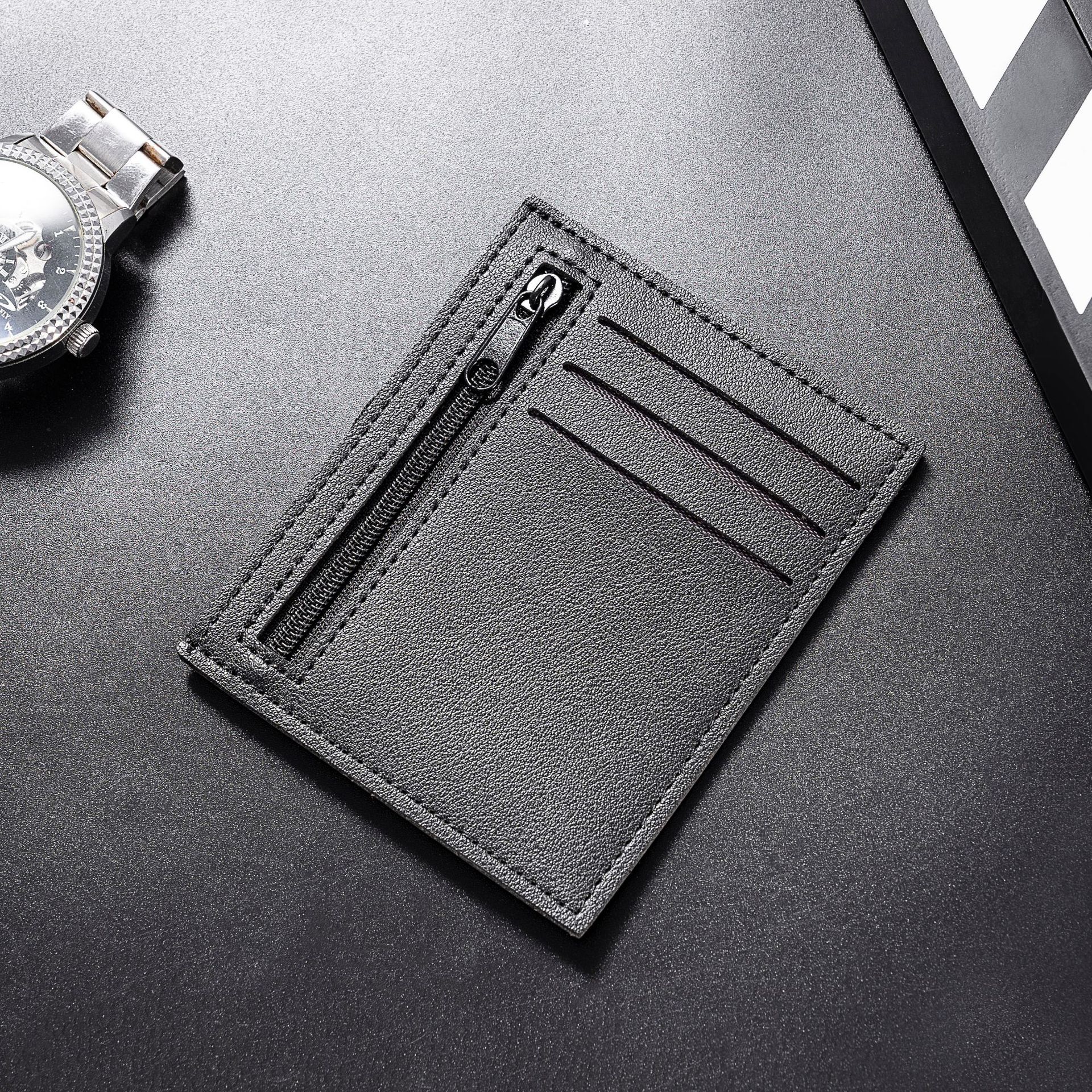 Wholesale of the new macaron candy-colored Korean version creative student card case, ultra-thin mini credit card case full figure