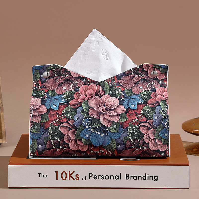 ins high appearance level tissue box, living room tissue box, home creative table tissue box, leather napkin box, car Application Scenario
