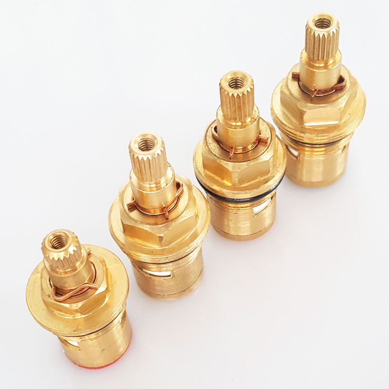 All-copper single and double handle cold and hot water faucets with ceramic quick-opening valve cores, bathroom repair parts, Anchao Specification drawing