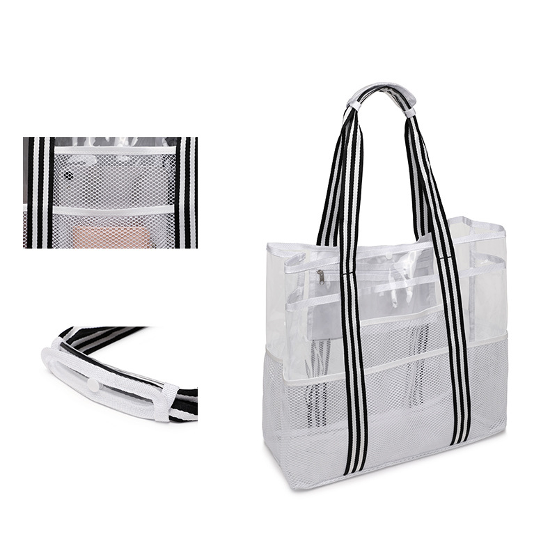 The manufacturer can print logos on outdoor PVC travel storage bags, beach bags, single-shoulder large-capacity swimming bags Application Scenario