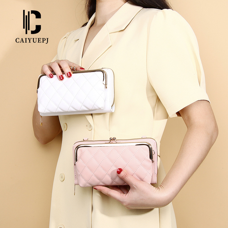 New zipper long multi-slot ladies' organ card case cartoon PU wholesale, cute coin purse wholesale full figure
