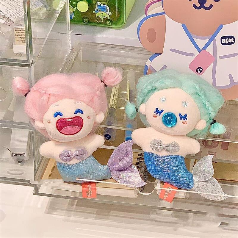 Cartoon-shaped mermaids series plush dolls, cotton dolls with a girlish heart, creative children's toys details Picture