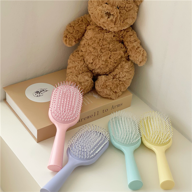 Ins-style cute candy-colored massage comb, high appearance level portable handheld comb, student home airbag comb, makeup comb full figure