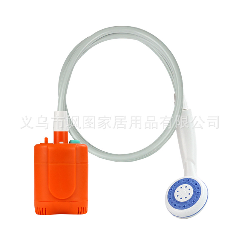 Cross-border outdoor showerhead portable shower pump camping Shower Application Scenario