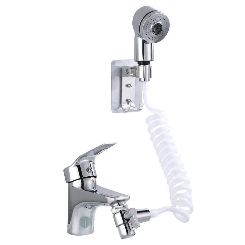 Washbasin faucet, external shower head, bathroom washbasin, extended hair washing product, handheld small nozzle hair washing device Item Picture