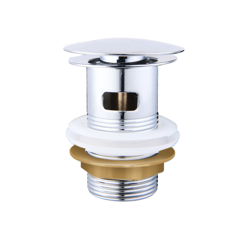 Washbasin drain, bathroom washbasin drain, foreign trade stainless steel drain, bouncing drain Item Picture